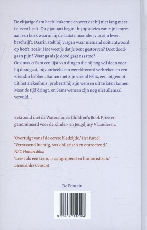 Achterkant van Als je dit leest, ben ik dood