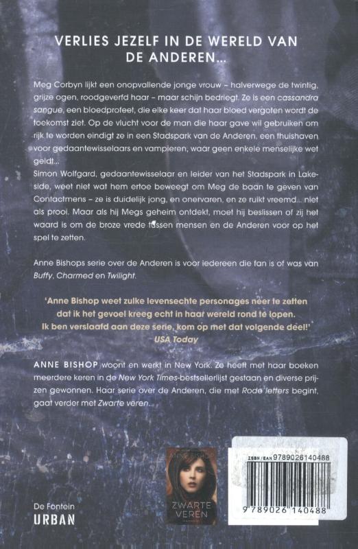 Achterkant van Rode letters