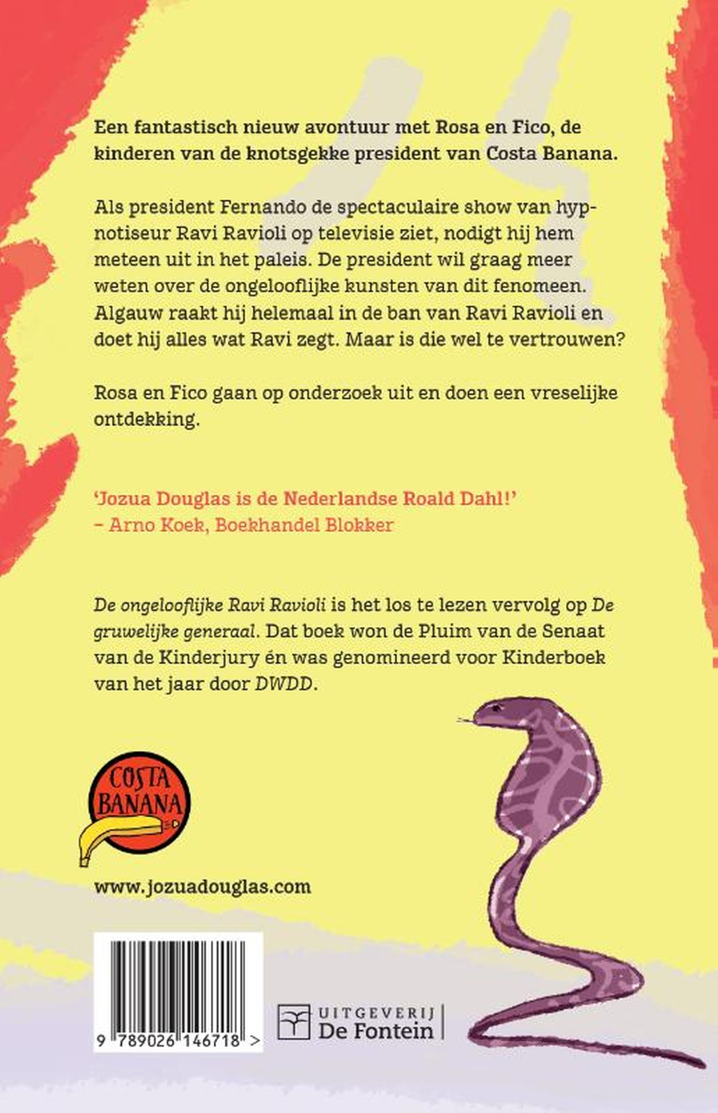 Achterkant van De ongelooflijke Ravi Ravioli
