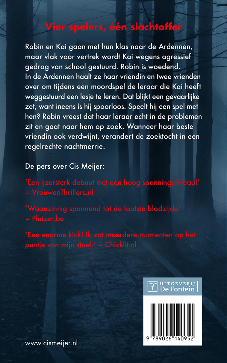 Achterkant van Moordspel