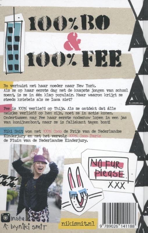 Achterkant van 100% Bo & 100% Fee