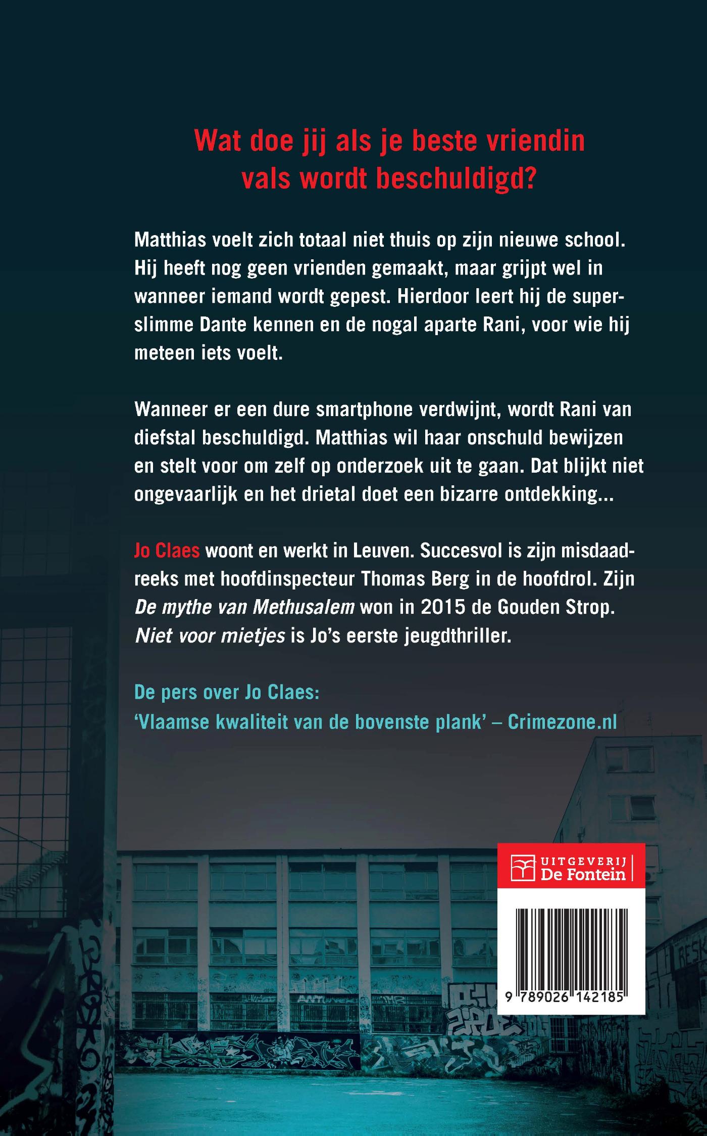 Achterkant van Niet voor mietjes