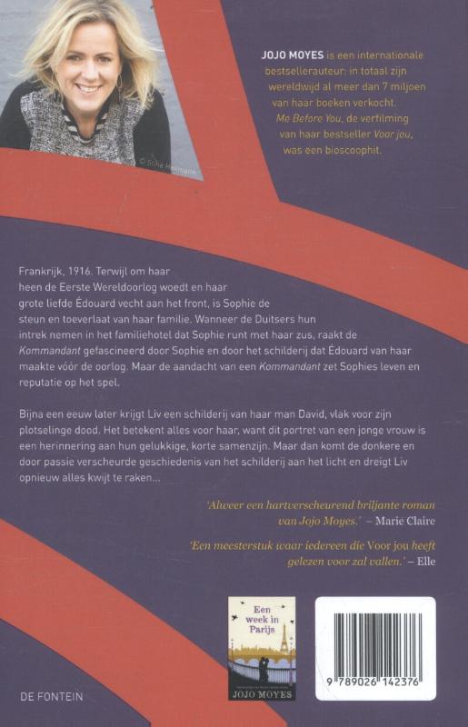 Achterkant van Portret van een vrouw