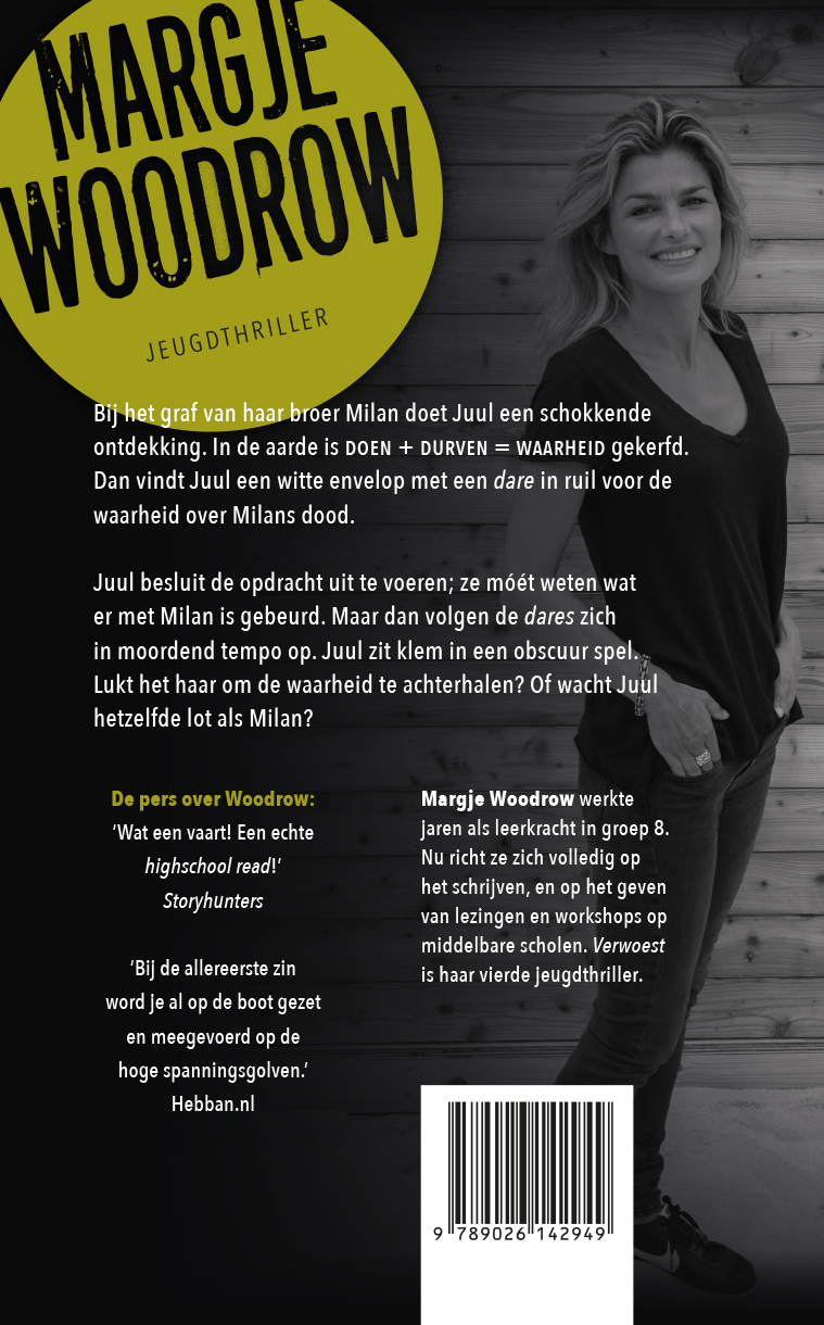 Achterkant van Verwoest
