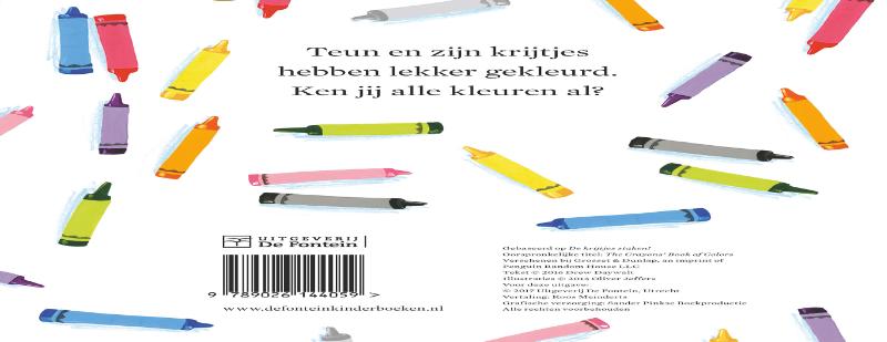 Achterkant van Kleuren met de krijtjes