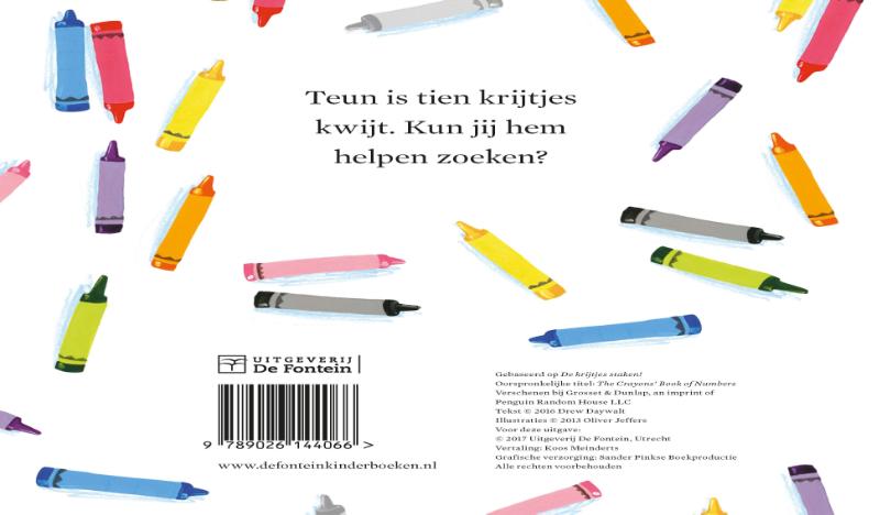 Achterkant van Tellen met de krijtjes