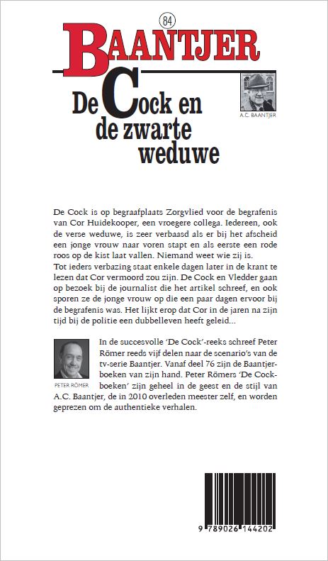 Achterkant van De Cock en de zwarte weduwe