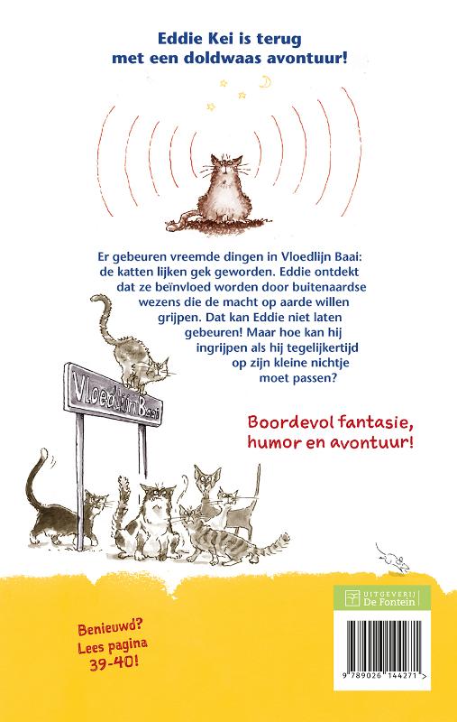 Achterkant van Buitenaards kattenkwaad