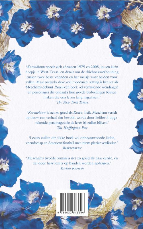 Achterkant van Korenblauw