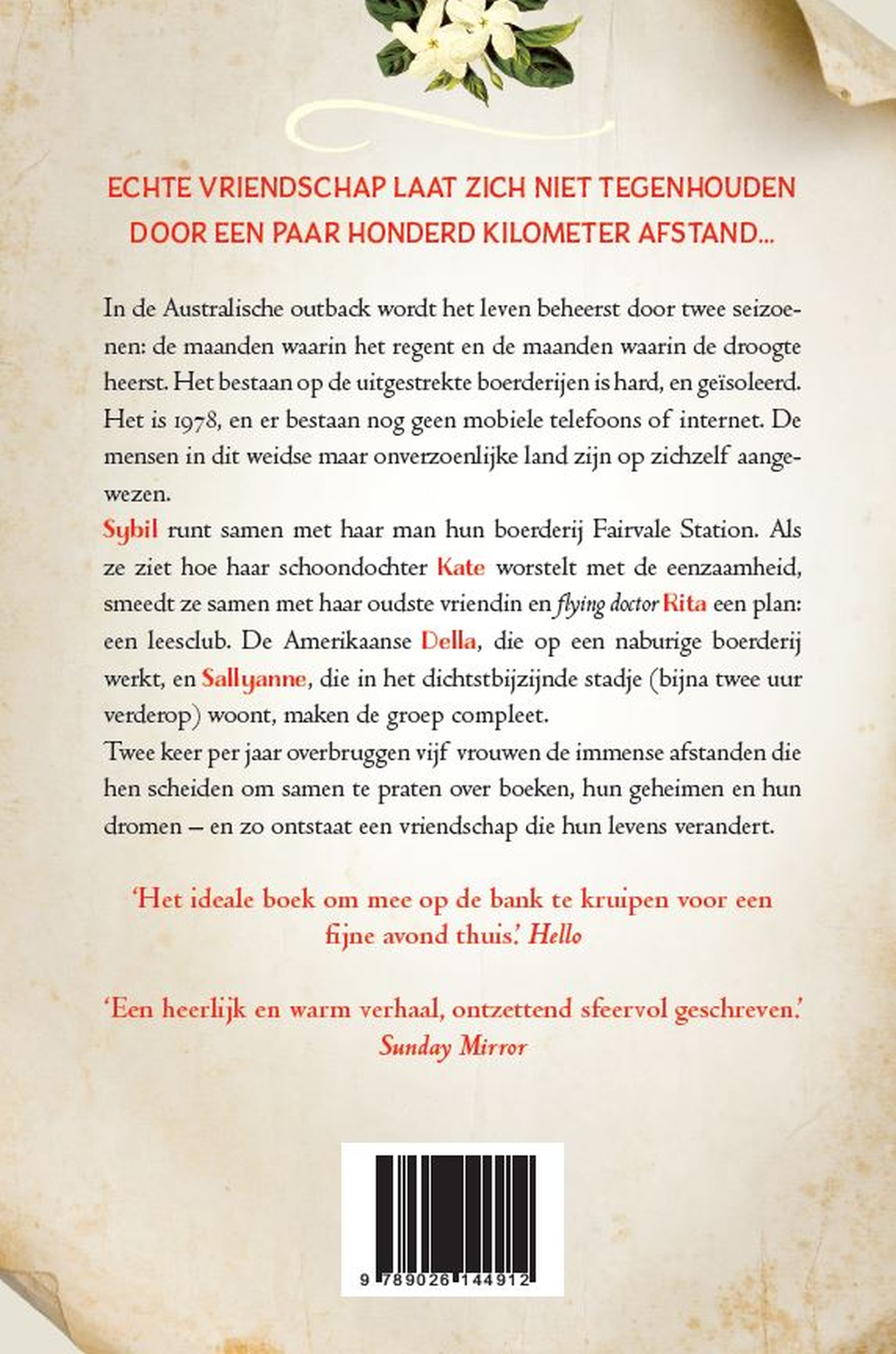 Achterkant van De leesclub aan het einde van de wereld