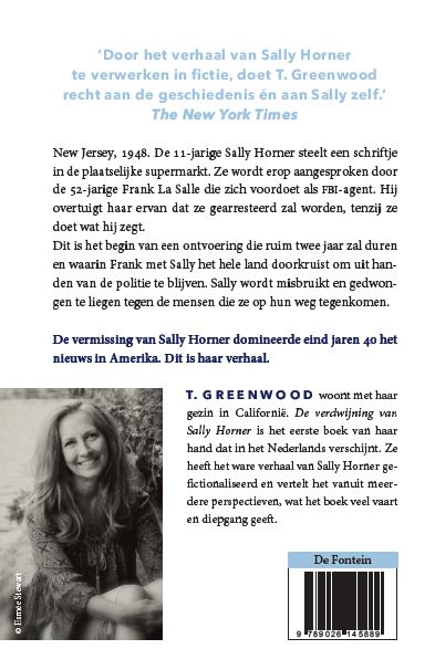 Achterkant van De verdwijning van Sally Horner
