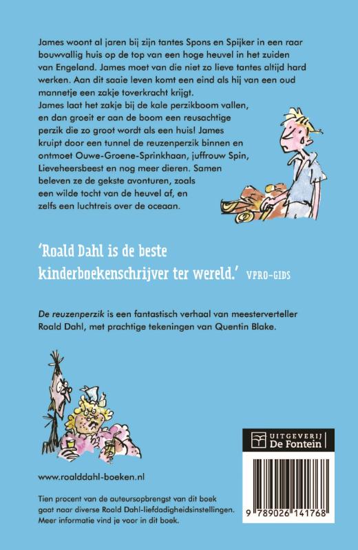 Achterkant van De reuzenperzik