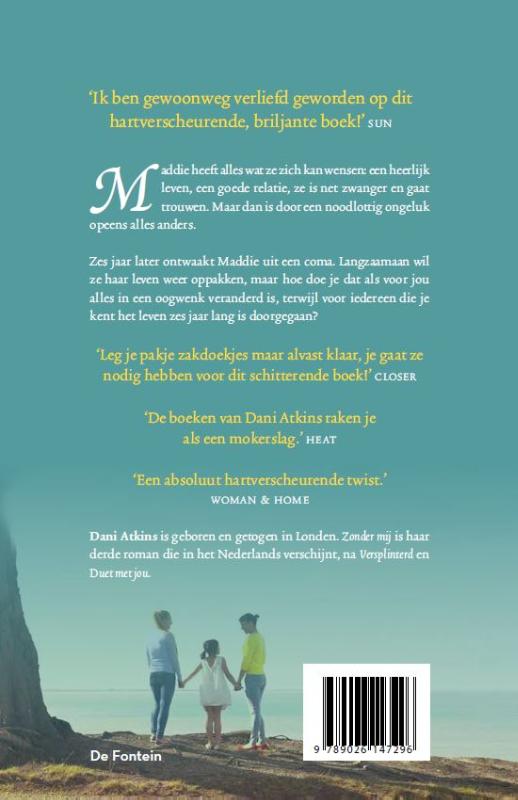 Achterkant van Zonder mij