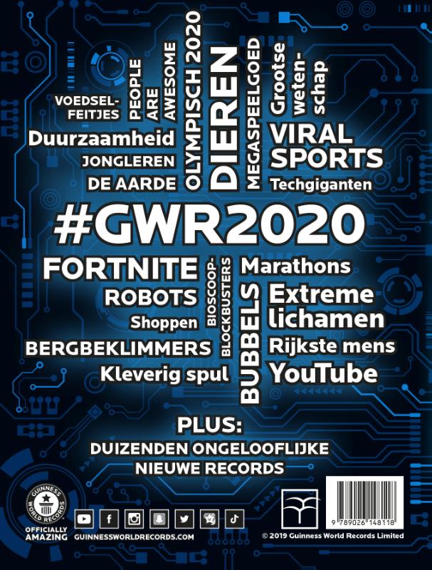 Achterkant van Guinness World Records 2020