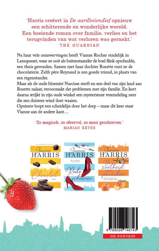 Achterkant van De aardbeiendief
