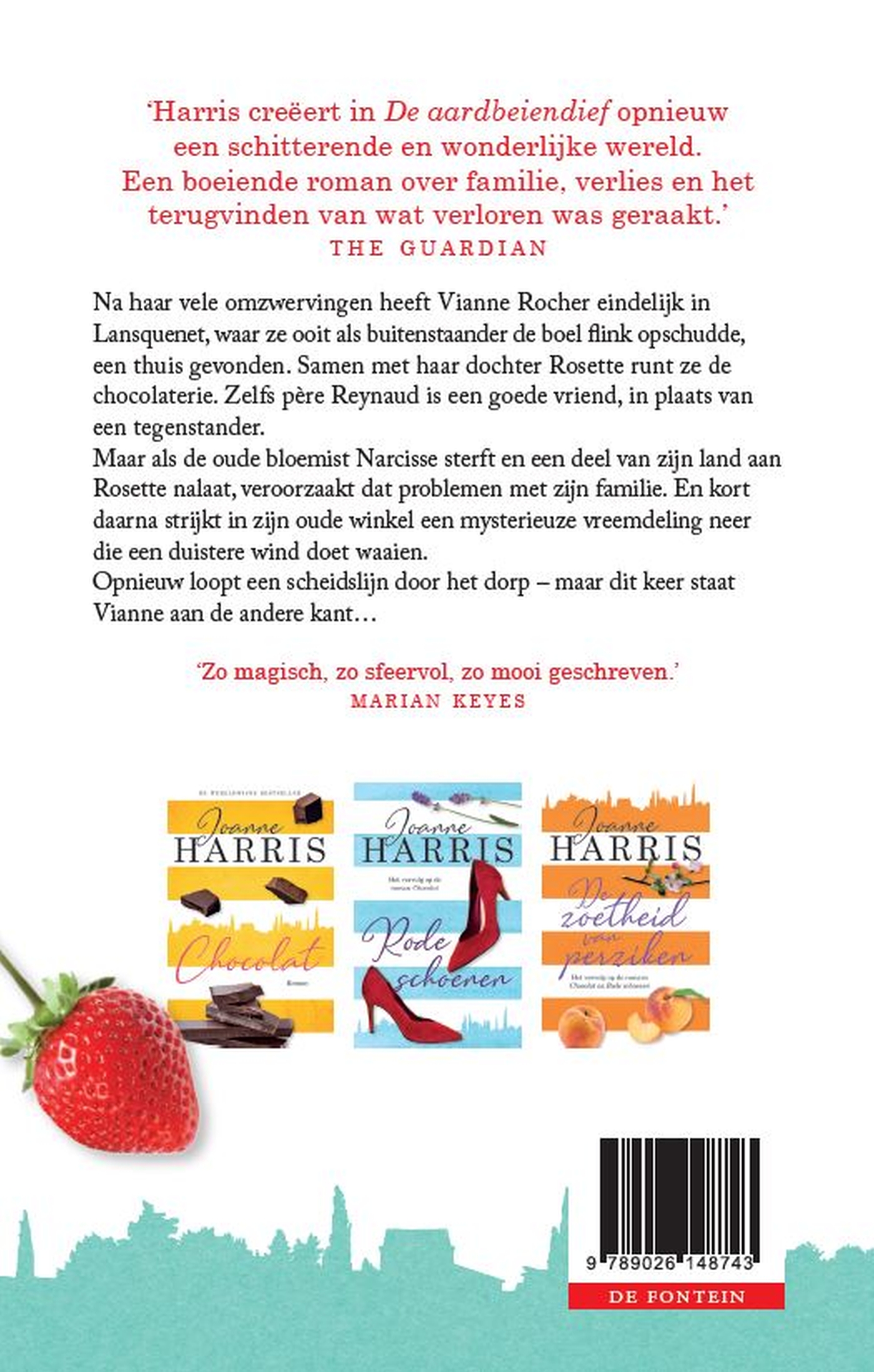 Achterkant van De aardbeiendief