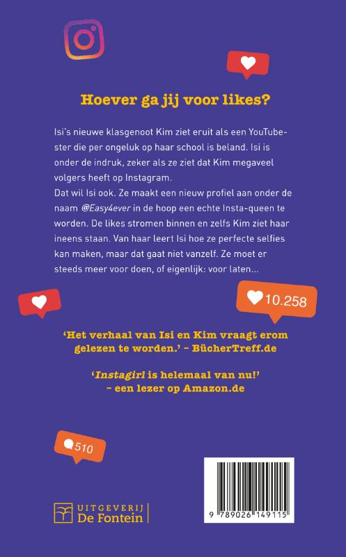 Achterkant van Instagirl