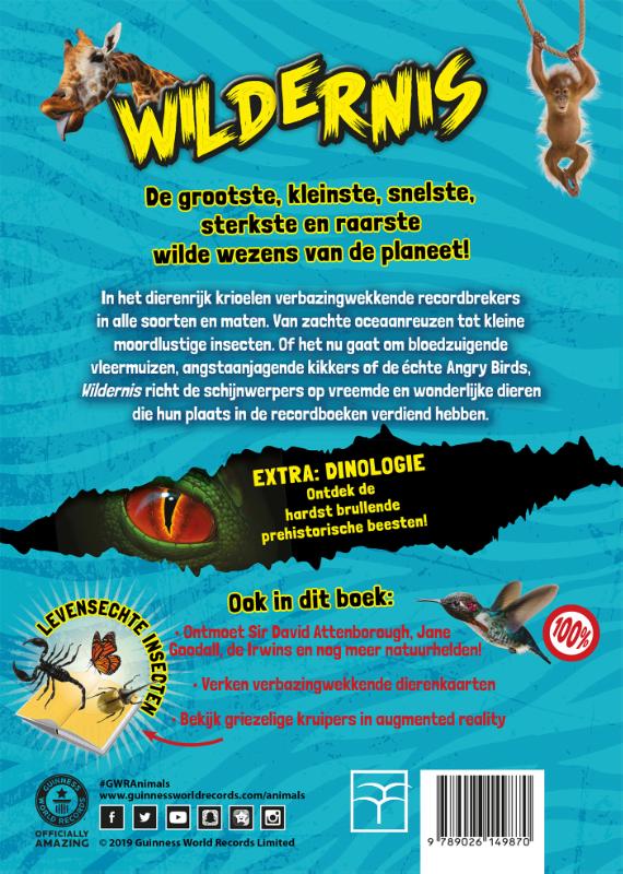 Achterkant van Guinness World Records Wildernis