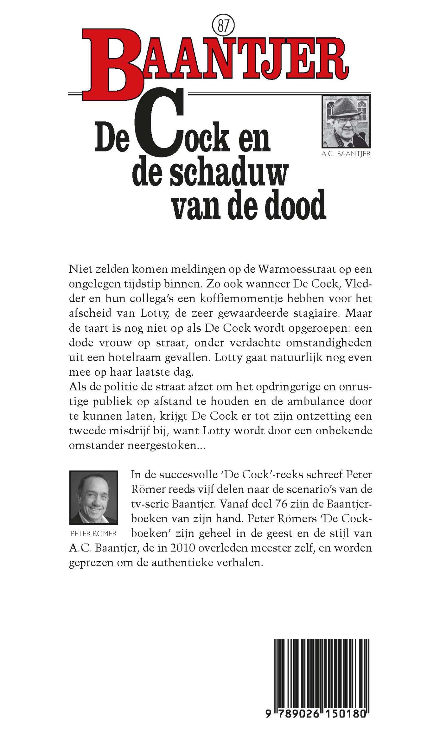 Achterkant van De Cock en de schaduw van de dood (deel 87)
