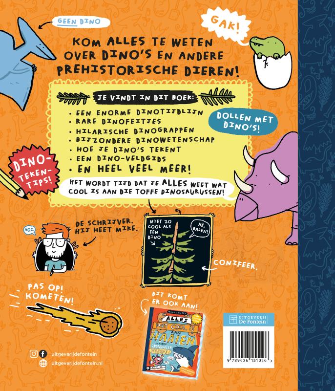 Achterkant van Alles wat cool is aan dino's