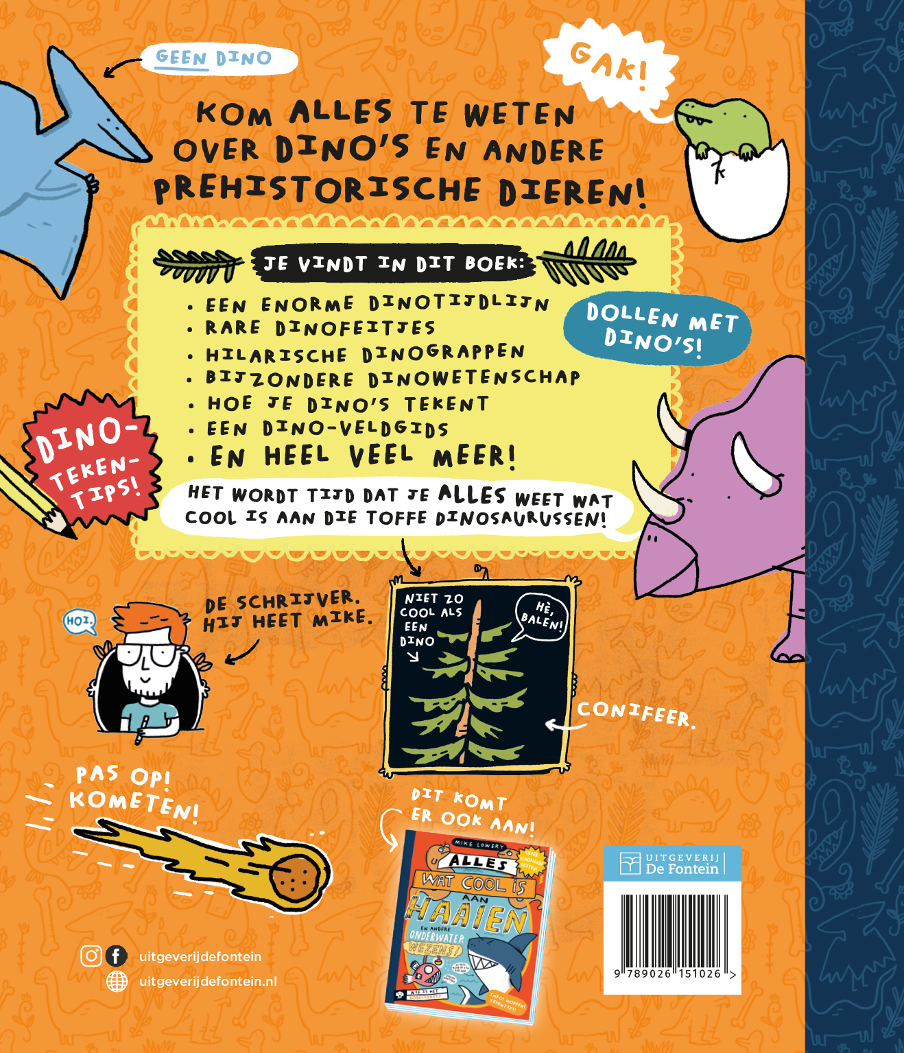 Achterkant van Alles wat cool is aan dino's