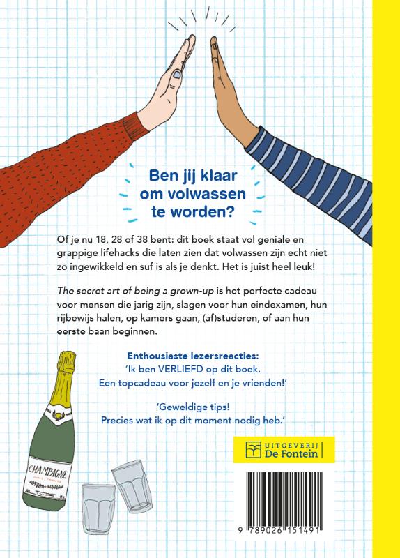 Achterkant van The secret art of being a grown-up