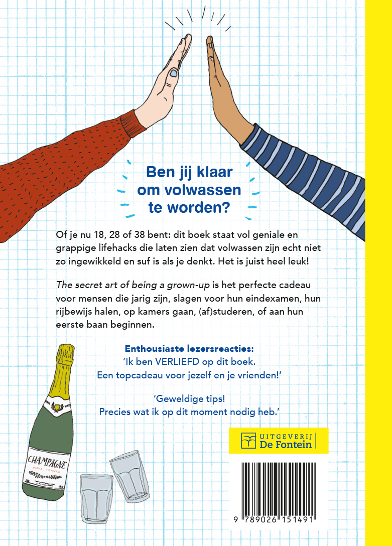 Achterkant van The secret art of being a grown-up