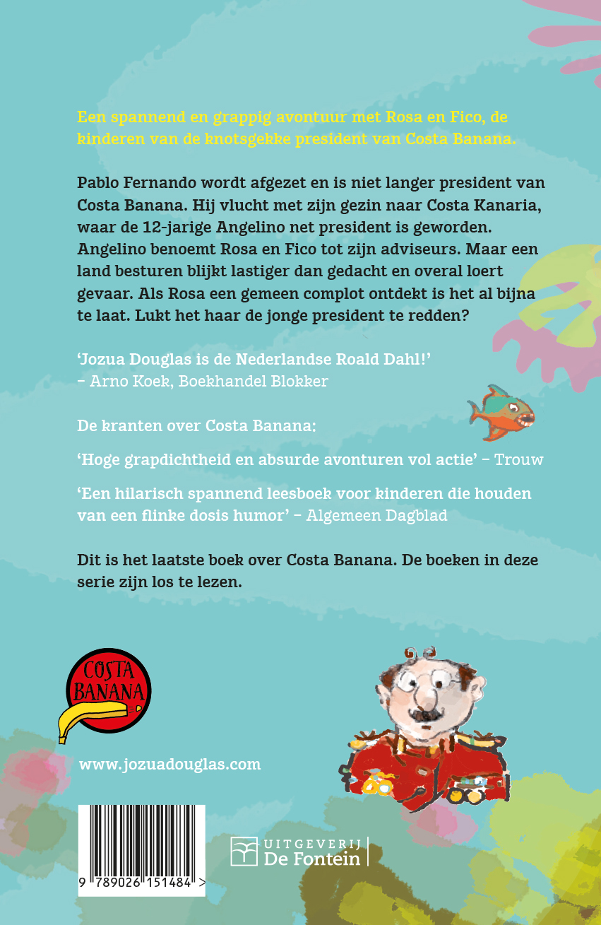 Achterkant van Het piranha-complot