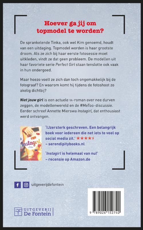 Achterkant van Niet jouw girl