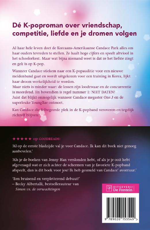 Achterkant van K-pop crush