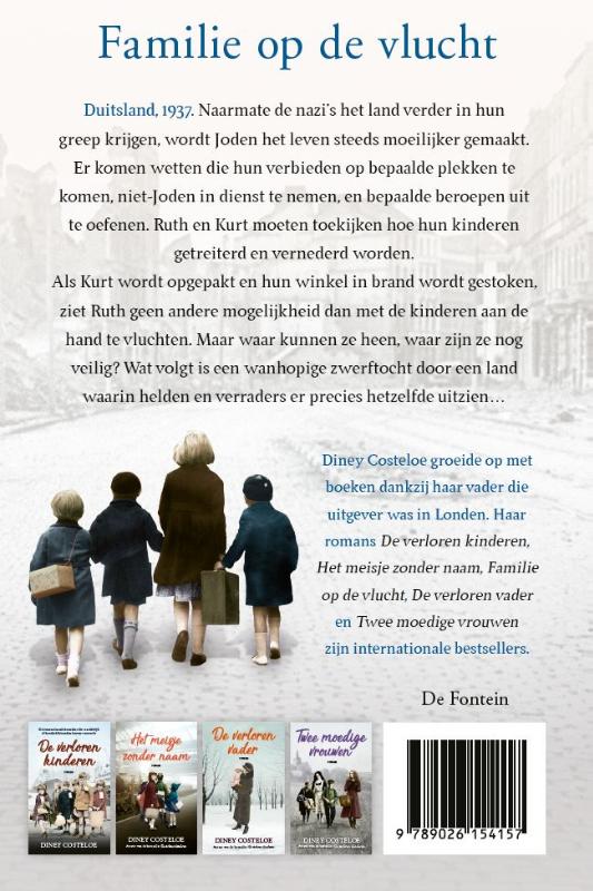 Achterkant van Familie op de vlucht