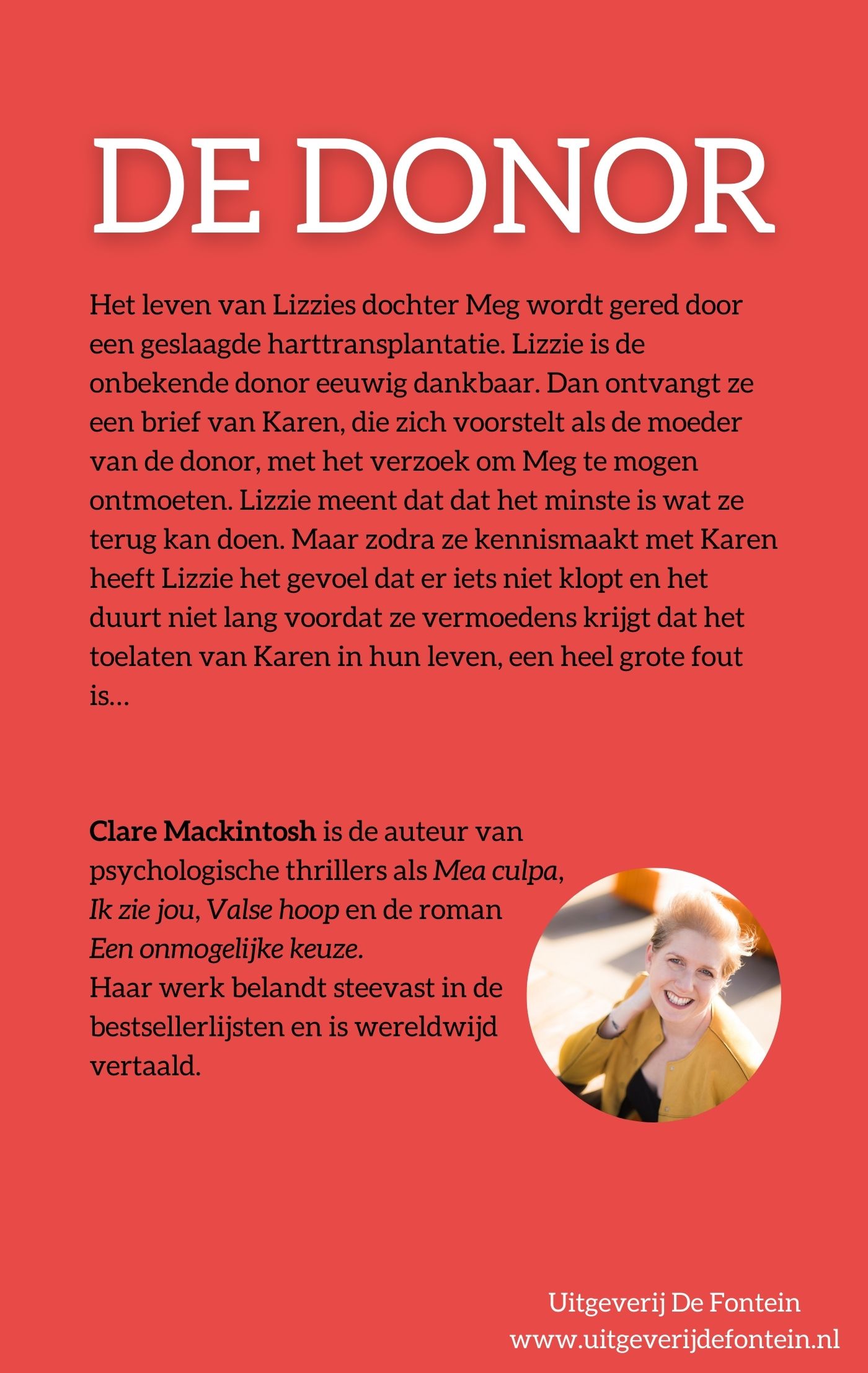 Achterkant van De donor