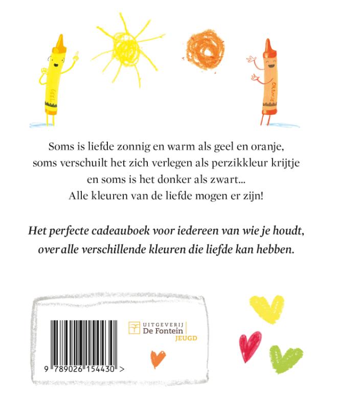 Achterkant van Liefs van de krijtjes