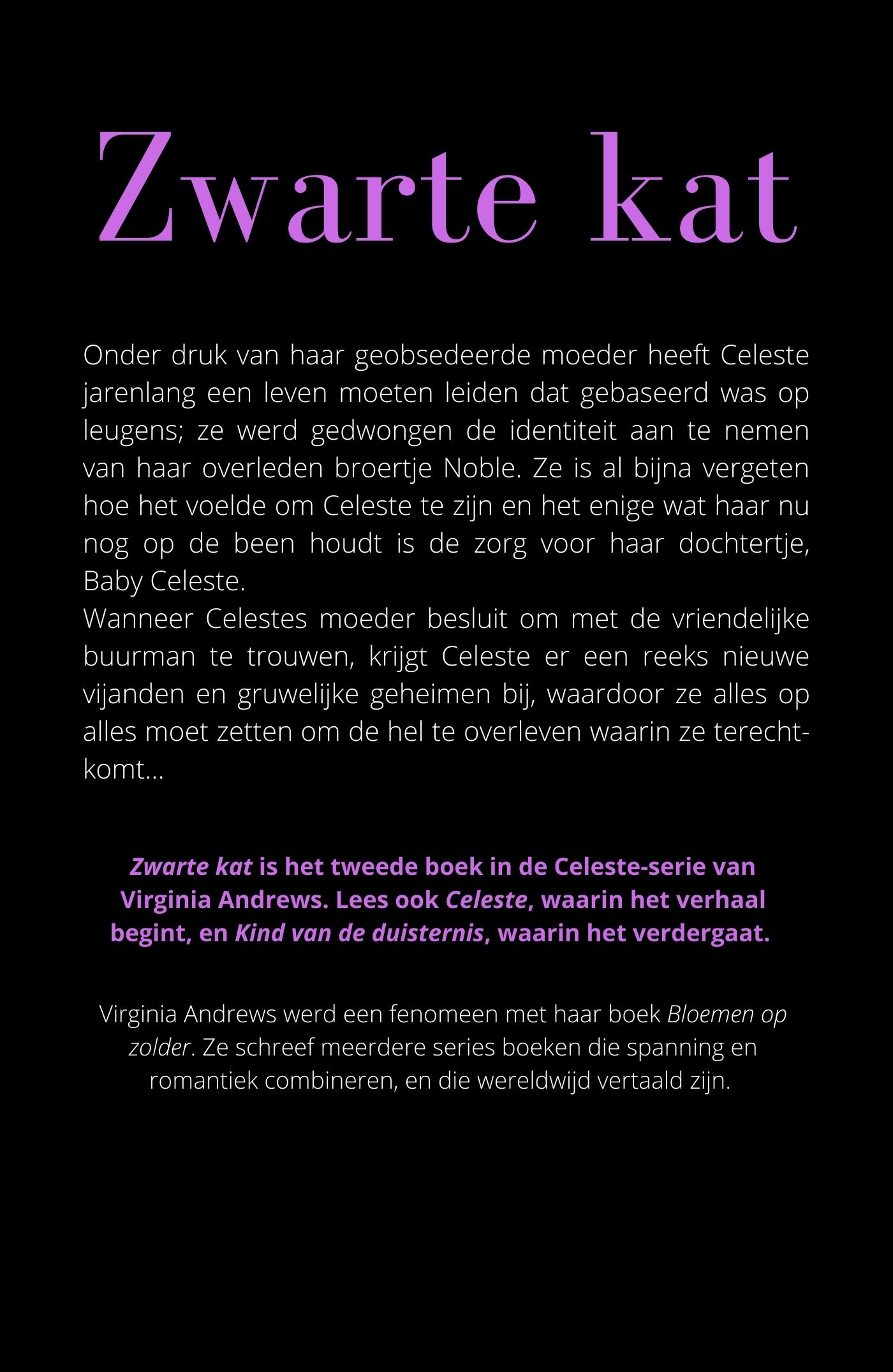 Achterkant van Zwarte kat