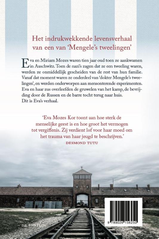 Achterkant van De tweeling van Auschwitz