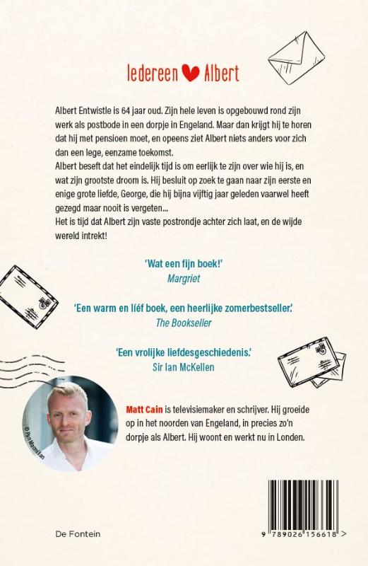 Achterkant van Het geheime leven van Albert Entwistle