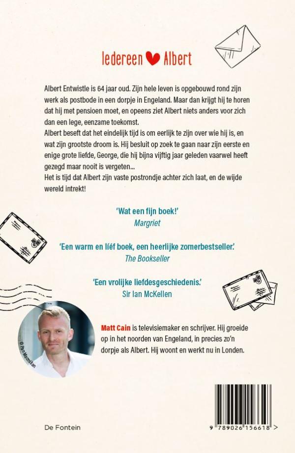 Achterkant van Het geheime leven van Albert Entwistle
