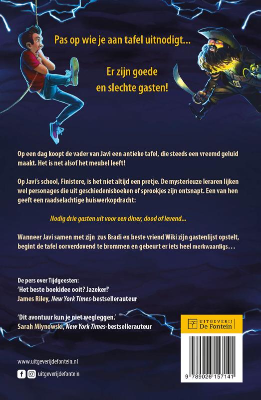 Achterkant van De magische tafel
