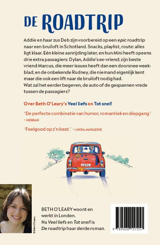 Achterkant van De roadtrip