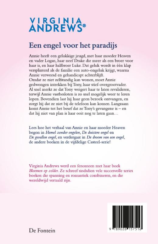 Achterkant van Een engel voor het paradijs