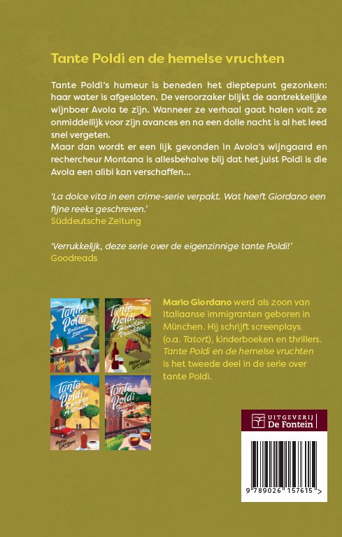 Achterkant van Tante Poldi en de hemelse vruchten