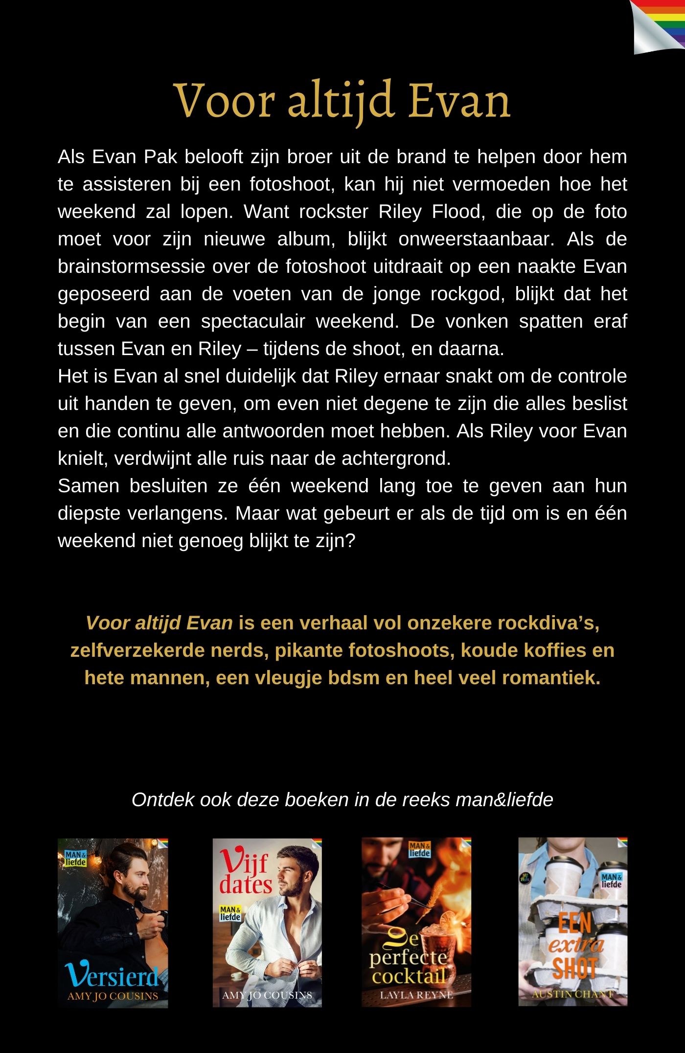 Achterkant van Voor altijd Evan