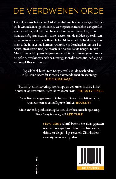 Achterkant van De verdwenen orde