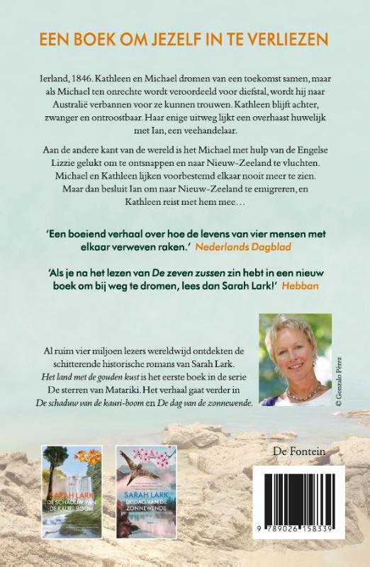 Achterkant van Het land met de gouden kust