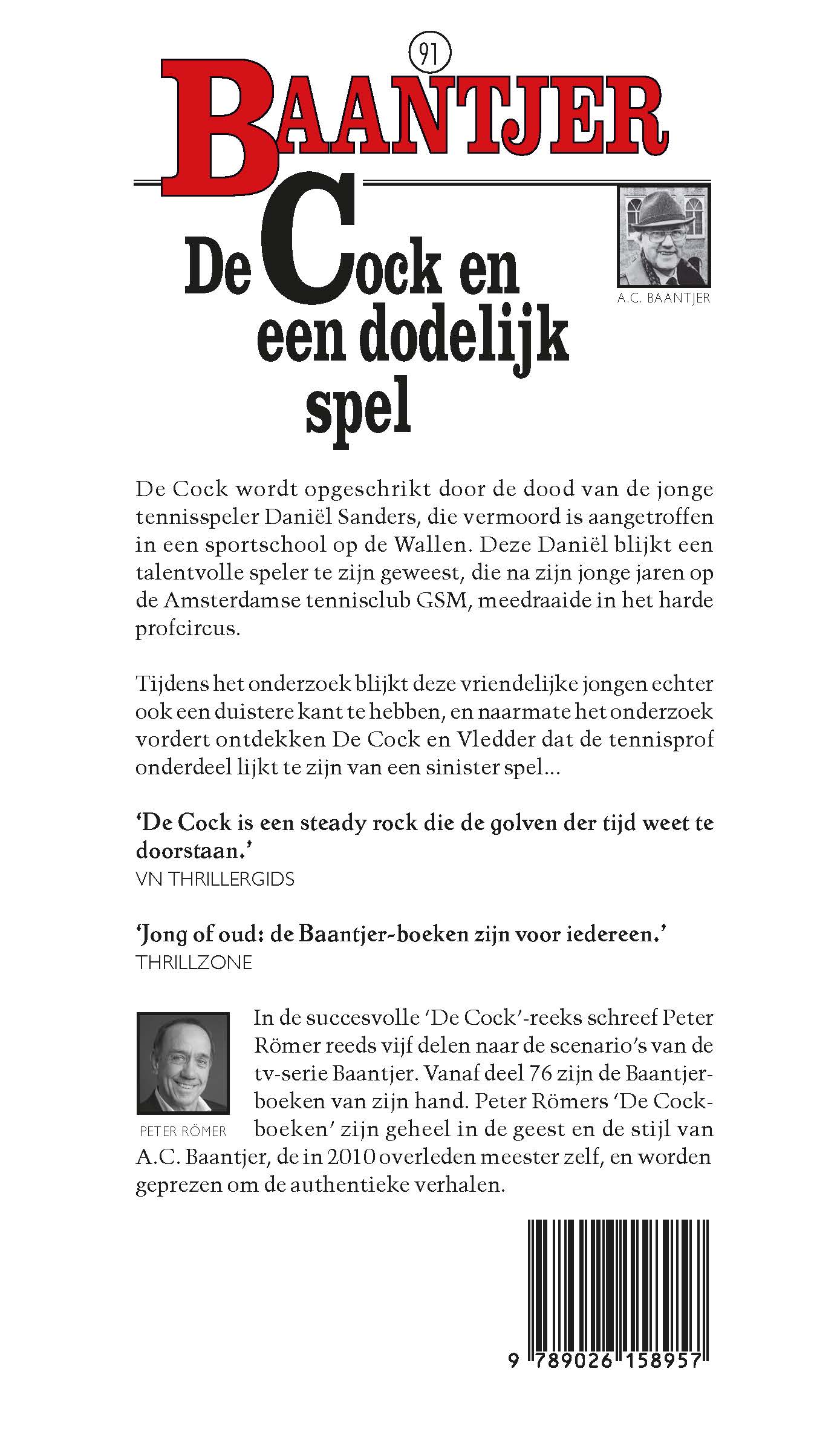 Achterkant van De Cock en een dodelijk spel