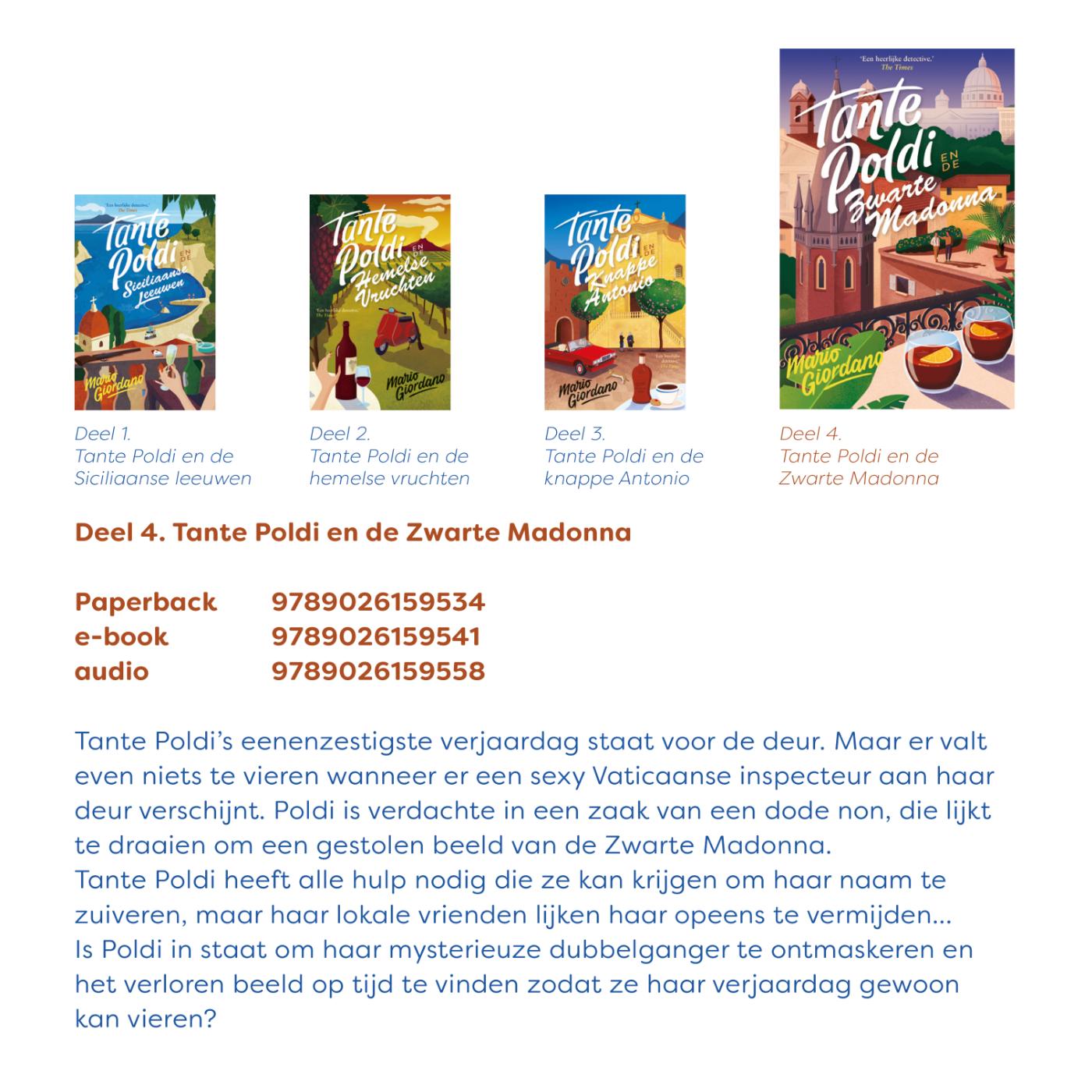 Achterkant van Tante Poldi en de zwarte Madonna