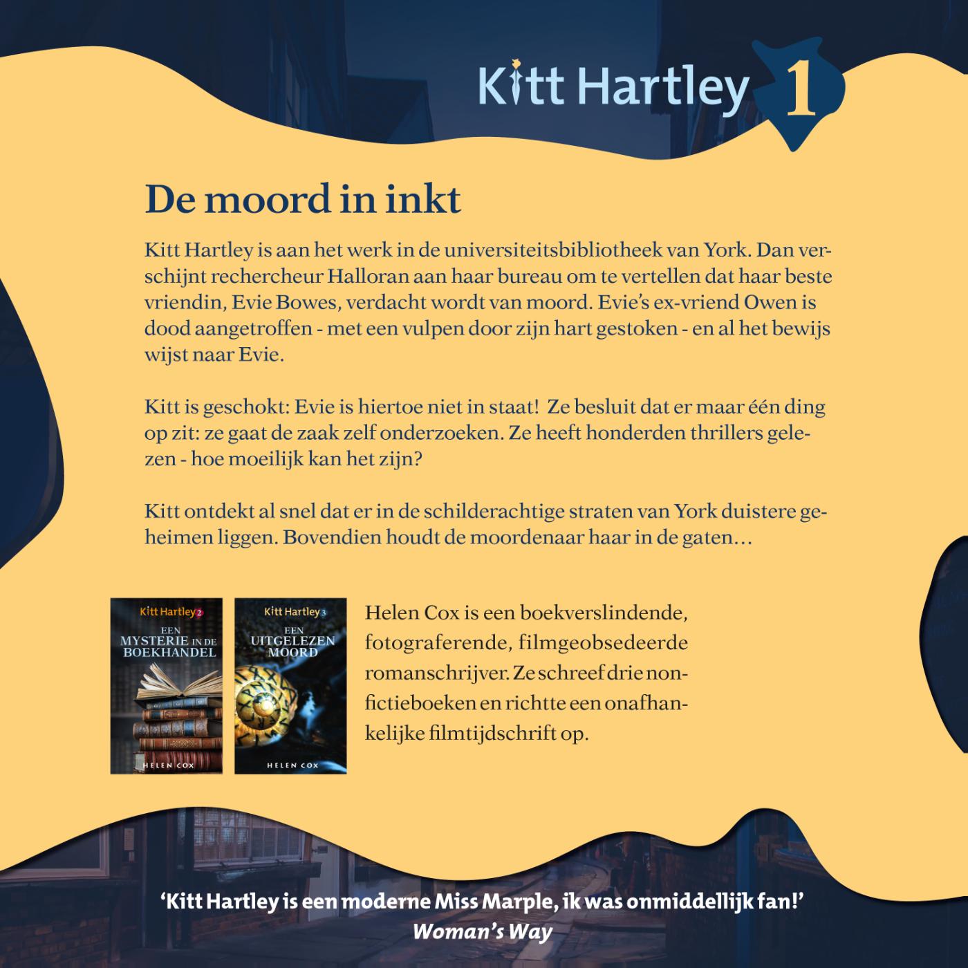 Achterkant van De moord in inkt