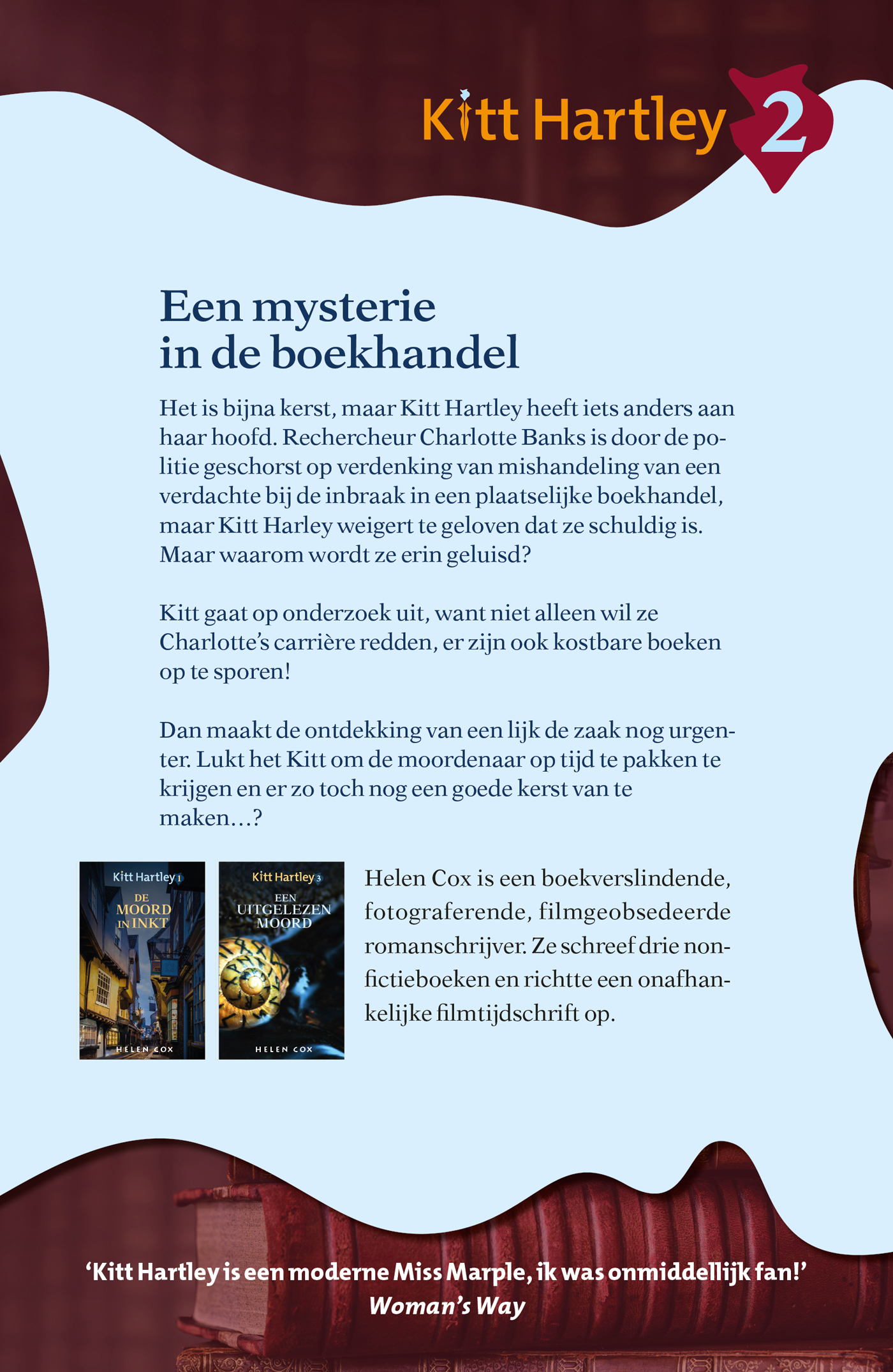 Achterkant van Een mysterie in de boekhandel