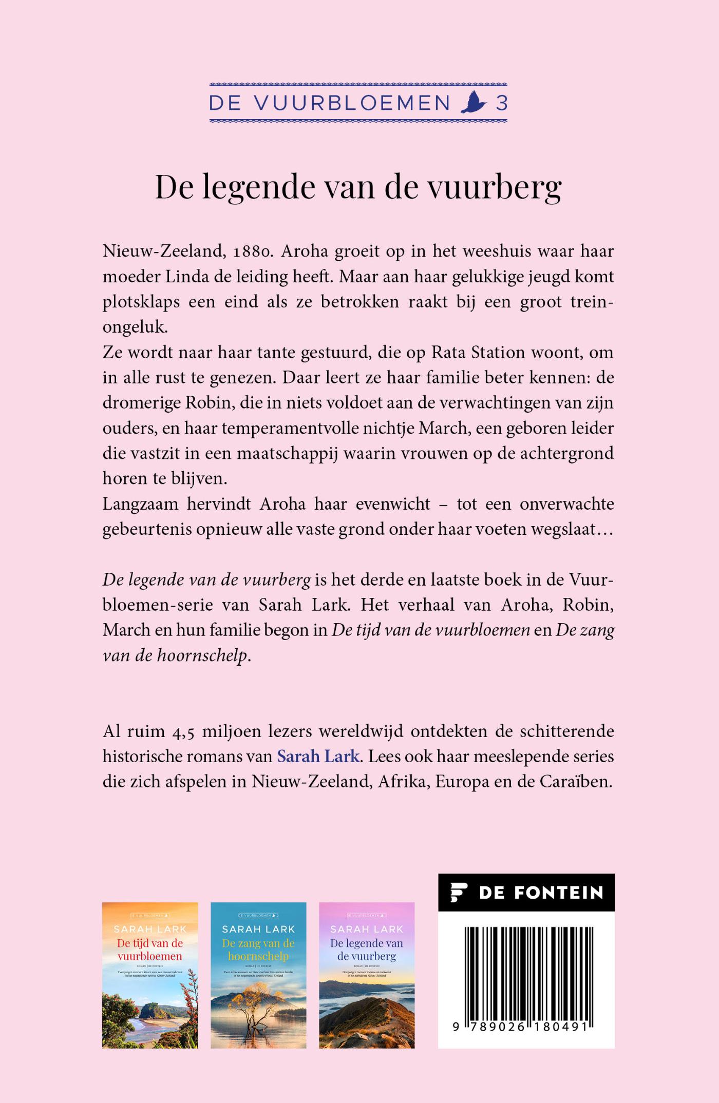 Achterkant van De legende van de vuurberg