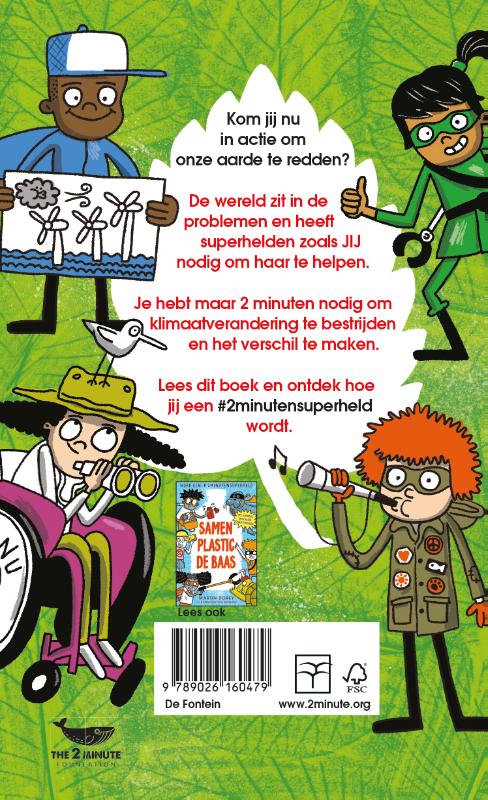Achterkant van Samen klimaatverandering de baas